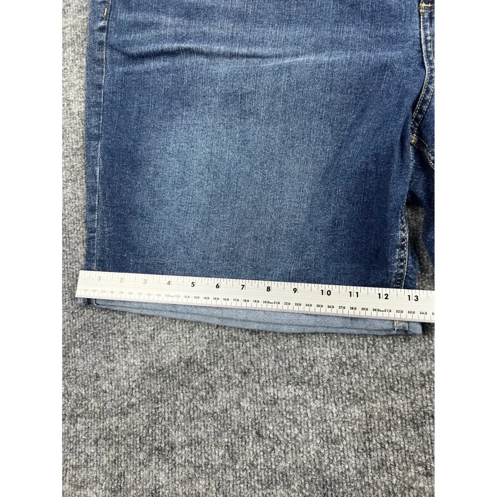 Dip Womens 24W Mid Rise Bermuda Shorts Blue Repreve Recycled Denim NWT